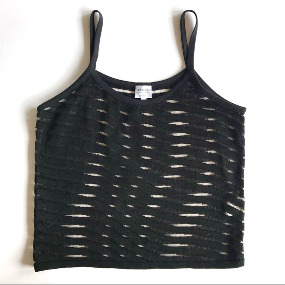 Armani Collezioni Tops - 🚫SOLD🚫 Armani Collezioni Burnout Black Tank